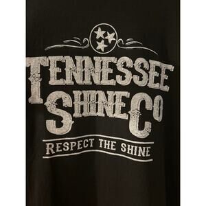 Tennessee Shine Company Short Sleeve Tshirt  Size XL Black with White Graphic